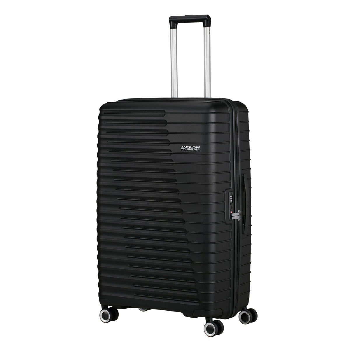 American Tourister Jet Driver 75cm Large Hardside Spinner Suitcase Luggage Black