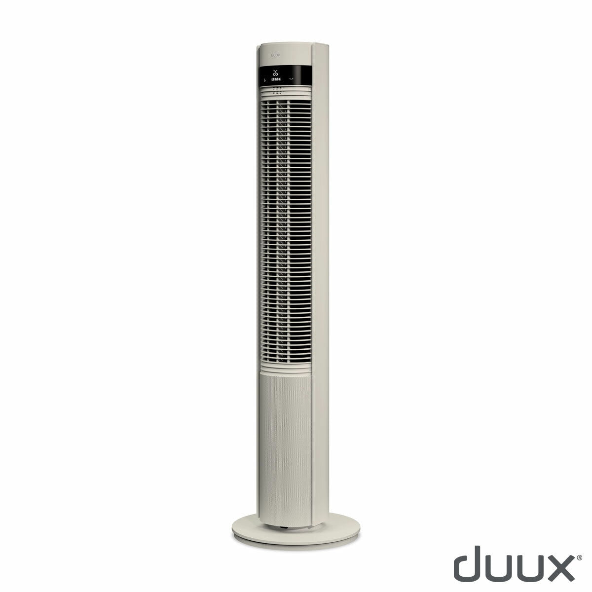Duux Elevate Tower Fan DXTF01UK Stone 110cm 12 Speed Remote Oscillating