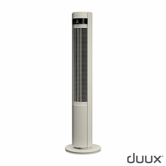 Duux Elevate Tower Fan DXTF01UK Stone 110cm 12 Speed Remote Oscillating