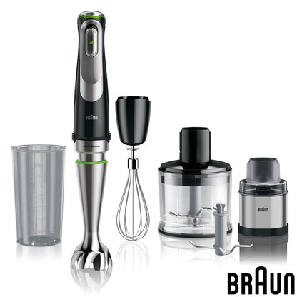 Braun MultiQuick Hand Blender MQ9138XI 1200W ActiveBlade Black 5 Attachments