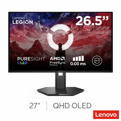 Lenovo Legion 27Q-10 QD-OLED Gaming Monitor 27" 240Hz QHD 2560x1440 Black