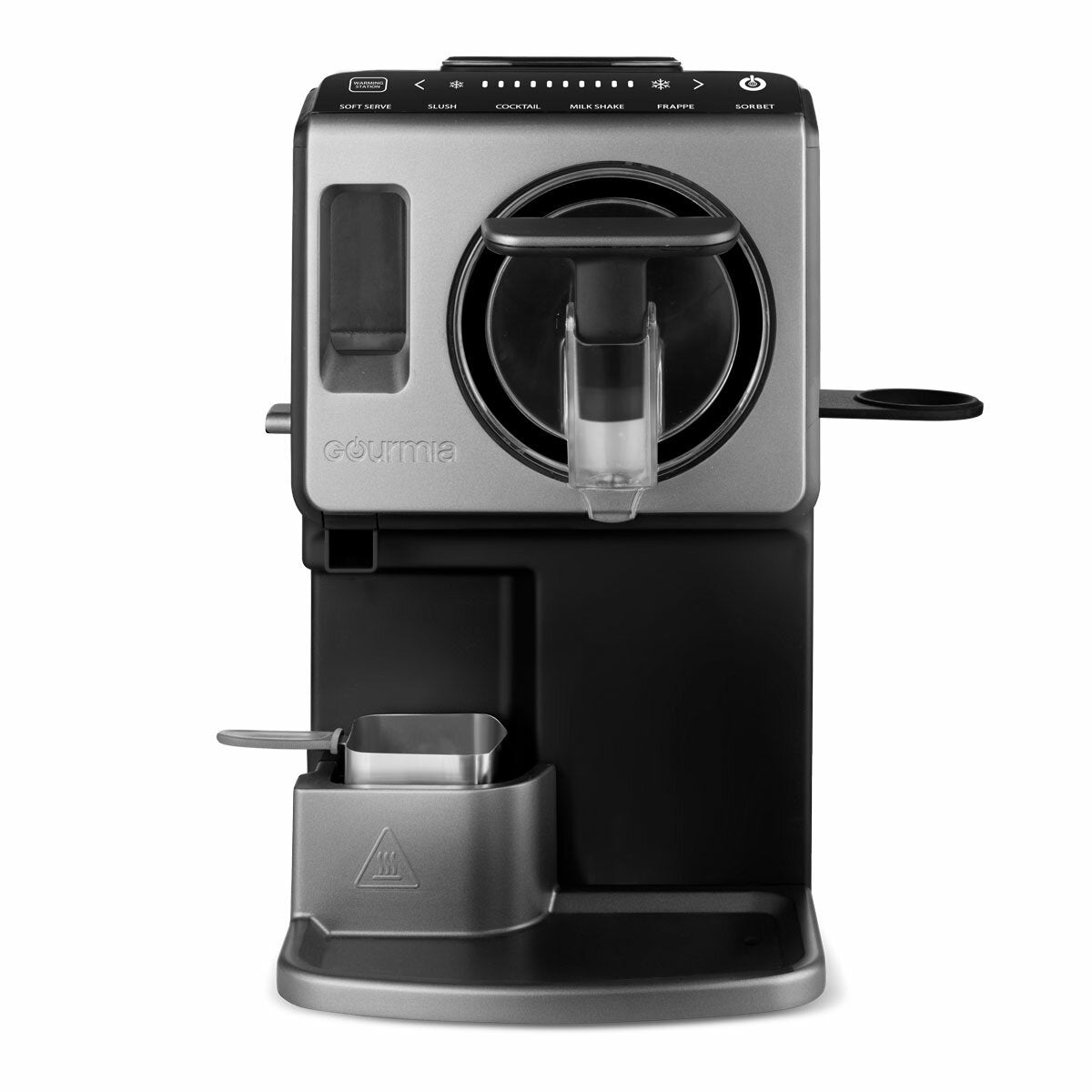 Gourmia GSI1020 Soft Serve Ice Cream Frozen Drink Maker Machine Silver Black