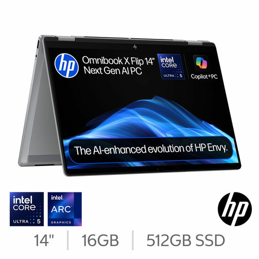 HP Omnibook X 14-fm0005na 2-in-1 Laptop Core Ultra 5 16GB 512GB SSD Grey