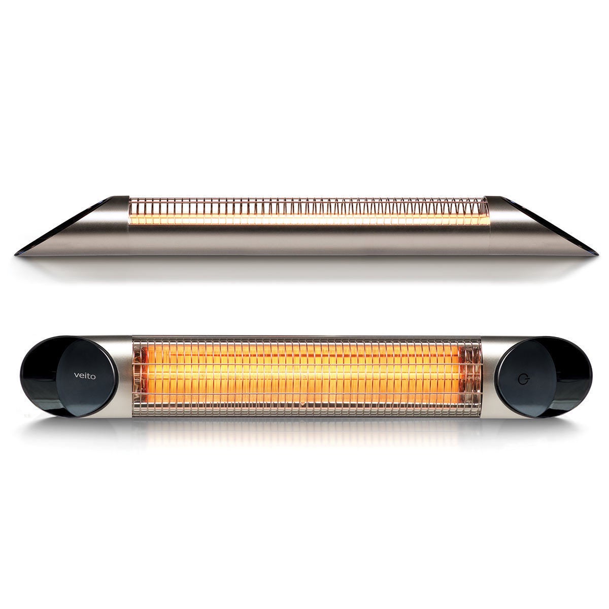 Veito Blade S2500 Carbon Infrared Patio Heater Silver Aluminium Outdoor 30m²