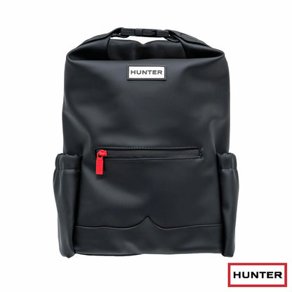 Hunter Topclip Backpack 16L Water-Resistant PU Coated Black Rucksack Bag