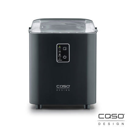 Caso IceChef Compact Ice Cube Maker 1L Tank 500g/Hr Two Sizes Black 26.5cm