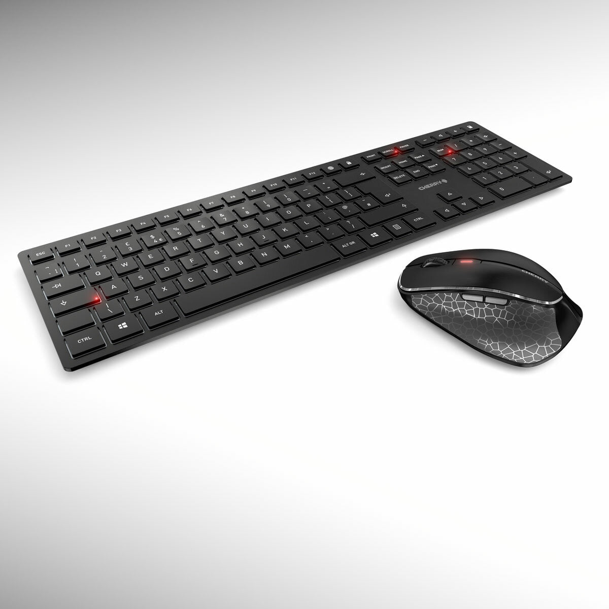Cherry DW 9500 Slim Wireless Keyboard Mouse Combo Bluetooth USB-C Rechargeable