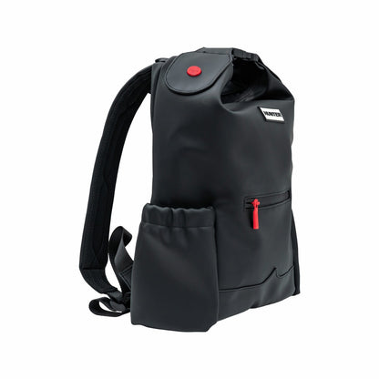 Hunter Topclip Backpack 16L Water-Resistant PU Coated Black Rucksack Bag
