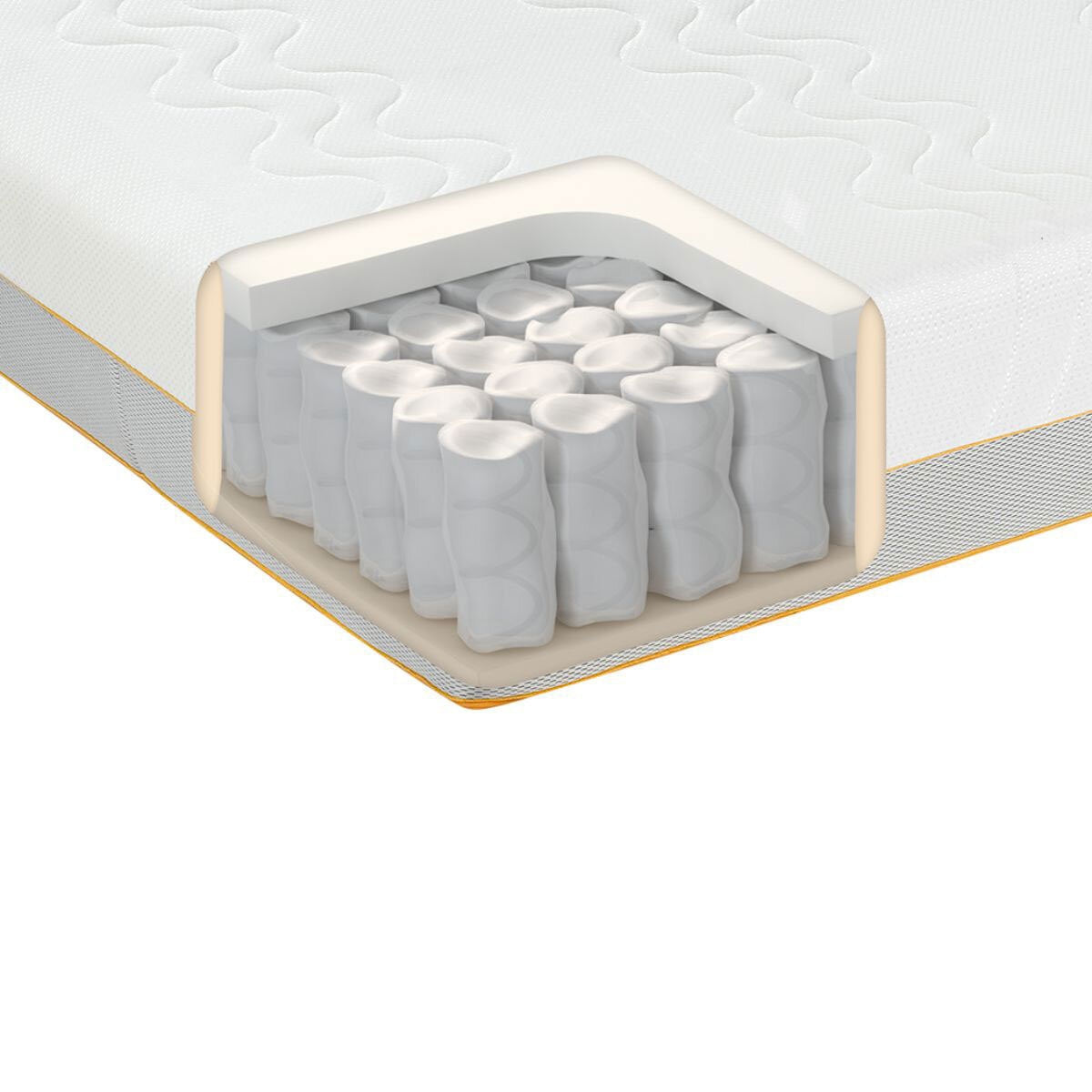Dormeo Options Hybrid Double Mattress Memory Foam Pocket Spring Medium Firm 24cm