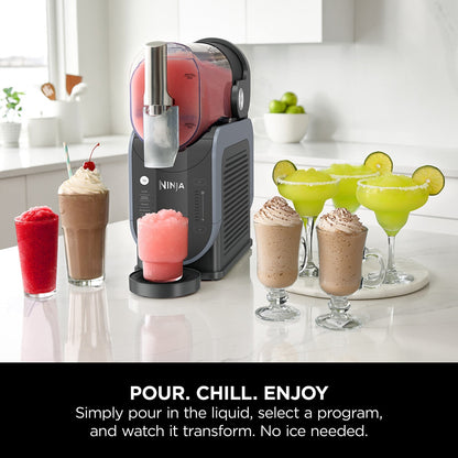 Ninja Slushi Frozen Drink Maker Slush Machine FS301UK 2.5L Blue Black 11kg