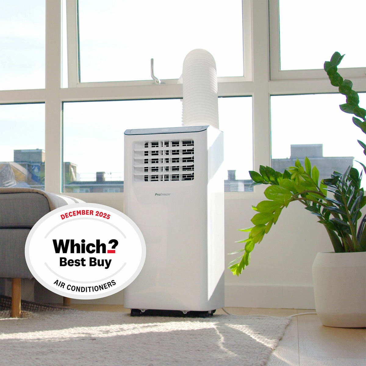 Pro Breeze 9000 BTU 3-in-1 Smart Portable Air Conditioner WiFi White 960W