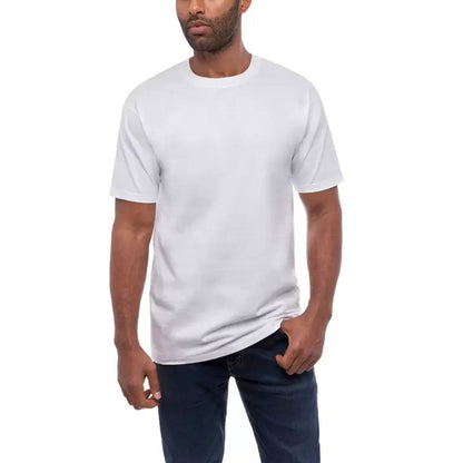 Kirkland Signature Men's White Crewneck Cotton T-Shirt 6 Pack Large Everyday