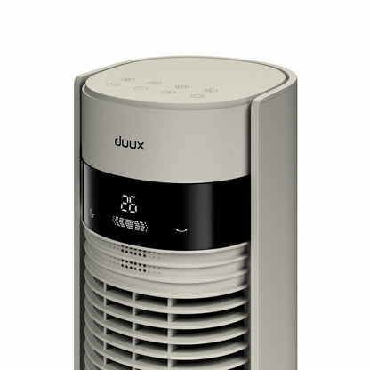 Duux Elevate Tower Fan DXTF01UK Stone 110cm 12 Speed Remote Oscillating