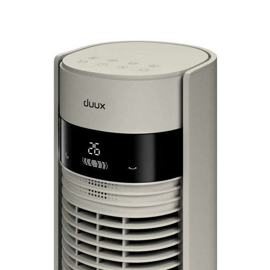 Duux Elevate Tower Fan DXTF01UK Stone 110cm 12 Speed Remote Oscillating