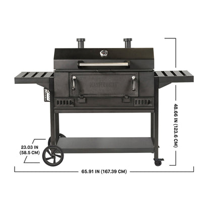 Masterbuilt Smoke Hollow 36" (91.4cm) Premium Charcoal Barbecue, 57.4kg, Black