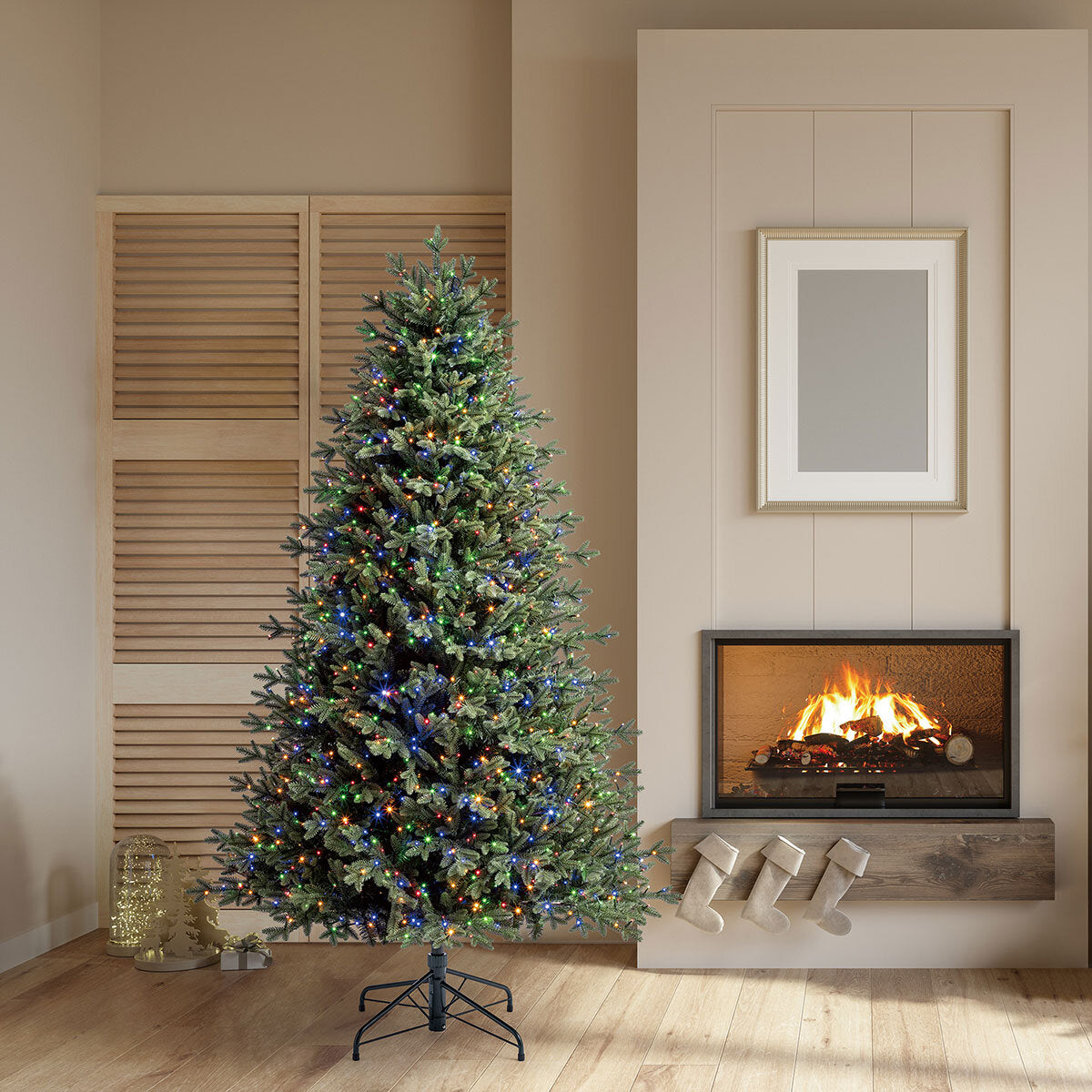 Aspen 6.5ft Pre-Lit Artificial Christmas Tree 1500 Colour Changing Micro LED"