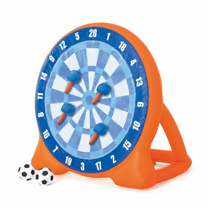 Bestway 2-in-1 Inflatable Dartboard Axe Throwing Kids Garden Game Orange