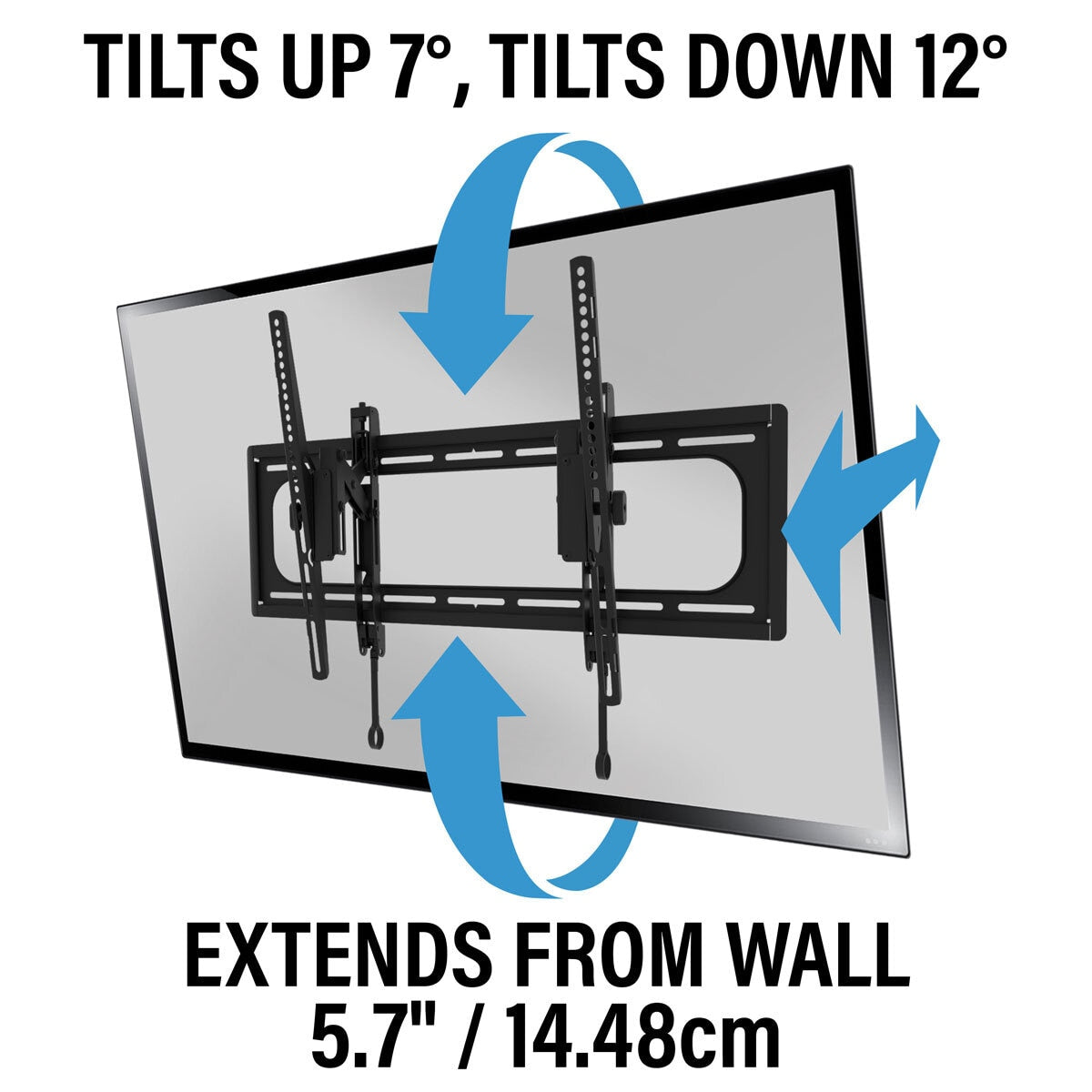 Sanus SLT4-B2 Tilting TV Wall Mount Bracket 42-90 Inch Large 68kg Black VESA