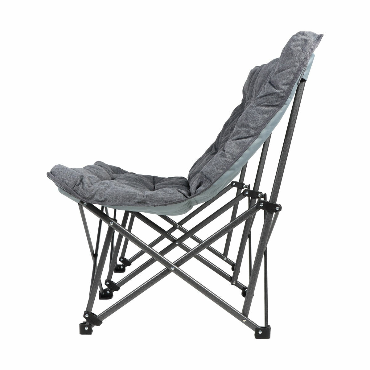 KingCamp Double Camping Chair Oversized Padded Steel FY26 Grey Oxford Bag