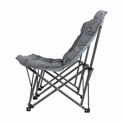 KingCamp Double Camping Chair Oversized Padded Steel FY26 Grey Oxford Bag