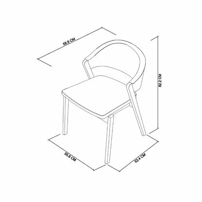 Bentley Designs Camden Rust Velvet Dining Chair Upholstered Beech 2 Pack