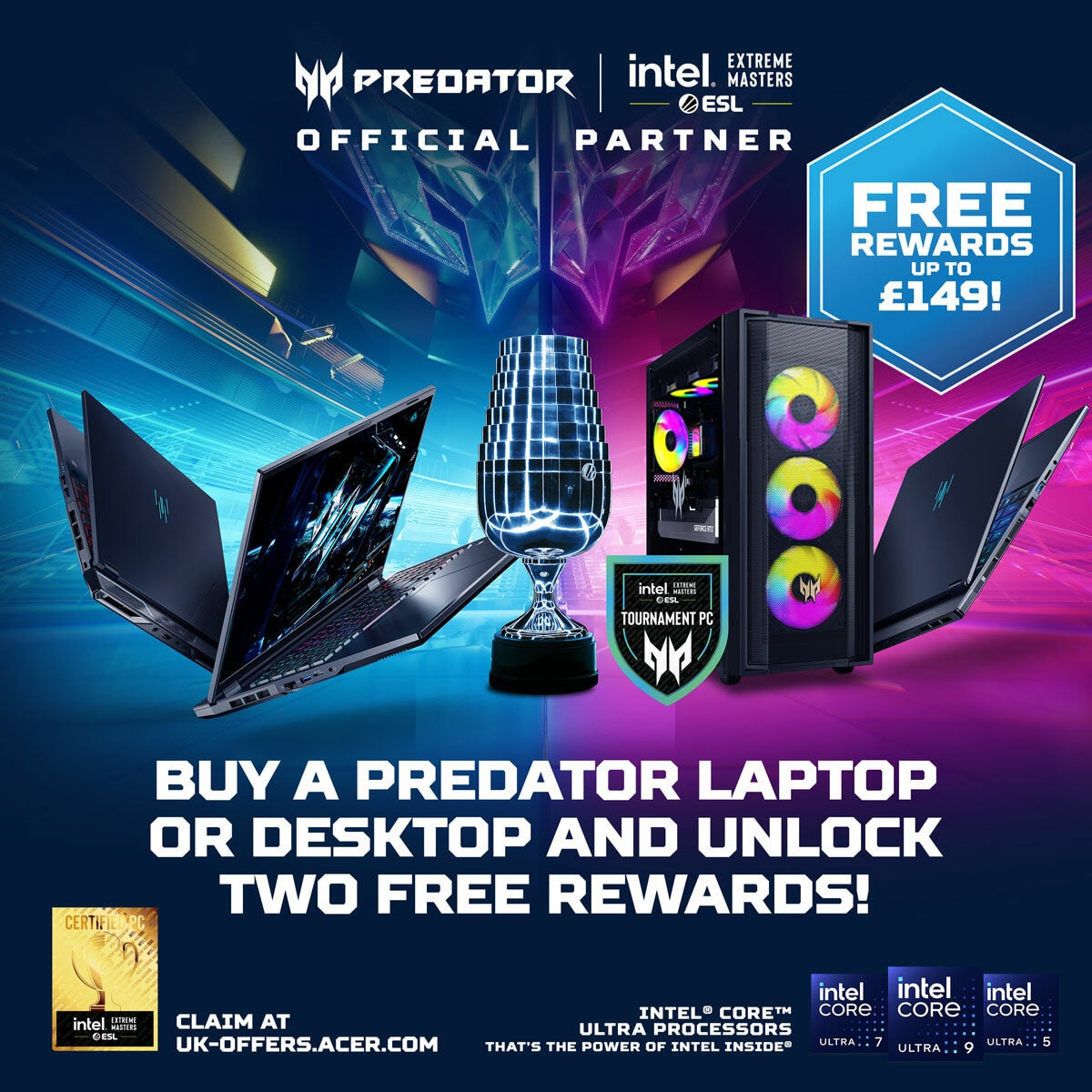 Acer Predator Helios NEO 16 Gaming Laptop RTX 5070 Core Ultra 7 1TB 16GB RAM