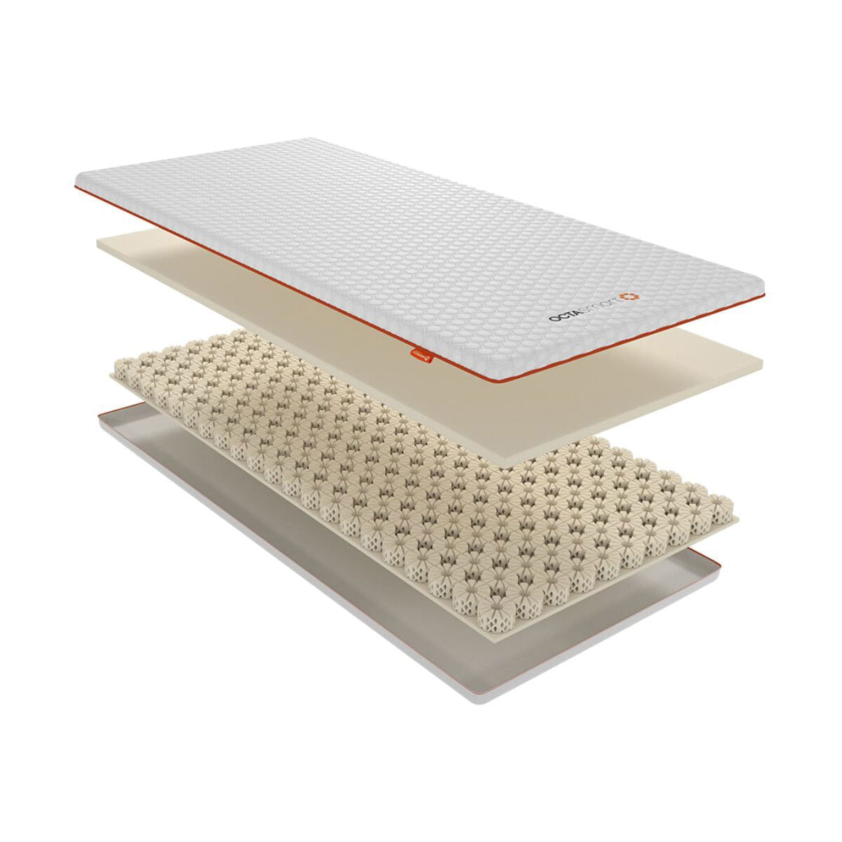 Dormeo Octasmart Deluxe Mattress Topper Single 90x190cm Memory Foam White 7cm