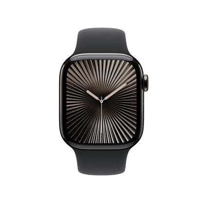 Apple Watch Series 10 GPS Cellular 42mm Slate Titanium Black Sport Band