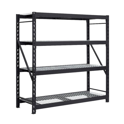 Gorilla 4 Tier Industrial Steel Storage Rack 183x196x61cm 907kg Shelving Unit