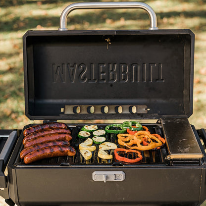 Masterbuilt Portable Charcoal BBQ Smoker with Cart 199sq in Lockable Lid