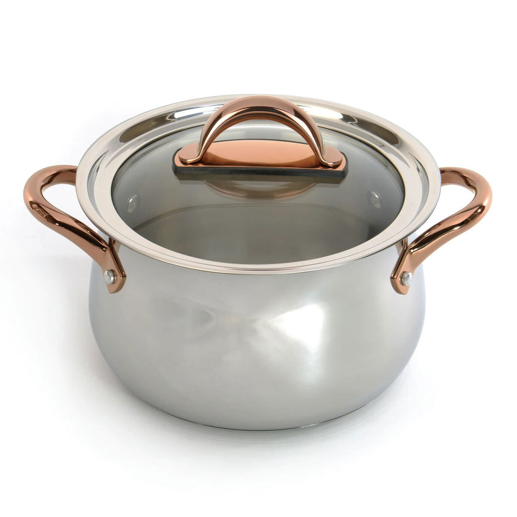 BergHOFF Ouro Gold 11 Piece Cookware Set Stainless Steel Induction Compatible