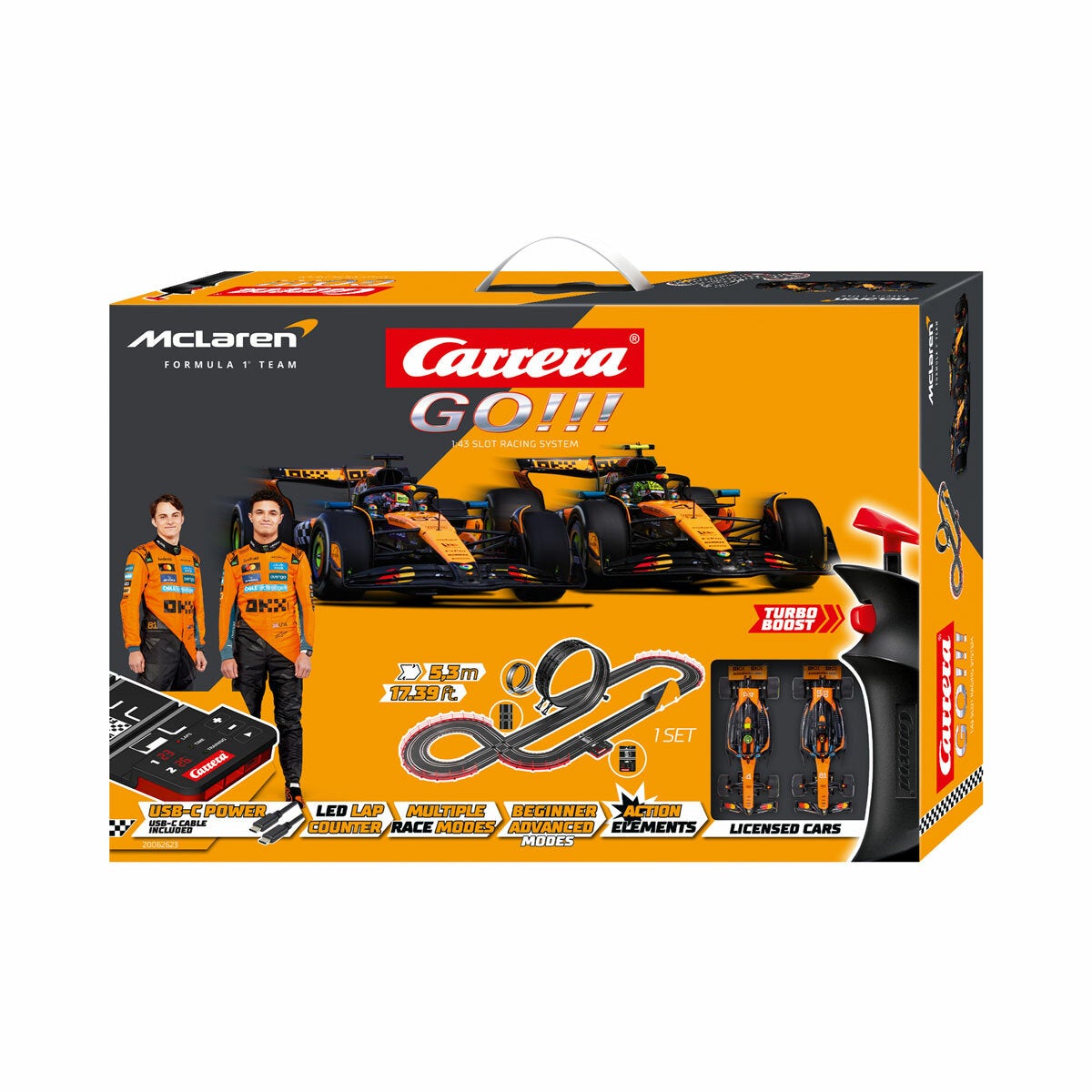 Carrera GO!!! McLaren F1 Racing Slot Car Track Set Kids Toy Speed Arena 6+