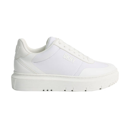 DKNY Ladies Mac Lace Up Trainer Sneaker Casual Sports Shoes Black White uk 4.5/5