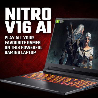 Acer Nitro V 16 Gaming Laptop AMD Ryzen 7 16GB 512GB RTX 5060 Windows 11 Black