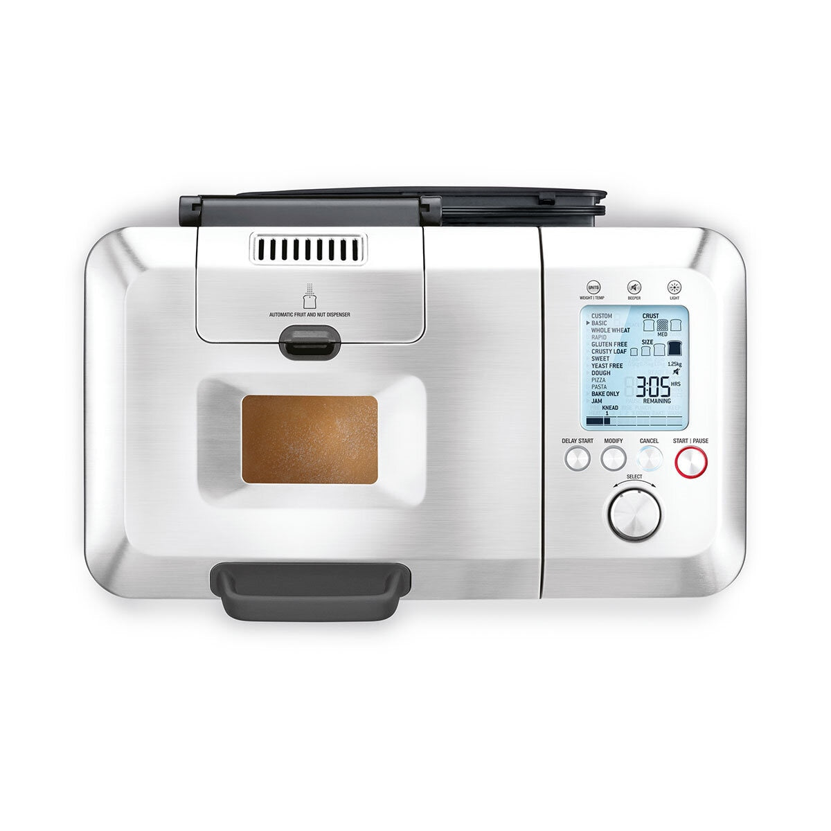 Sage Custom Loaf Pro Breadmaker BBM800BSS Stainless Steel Fruit Nut Dispenser