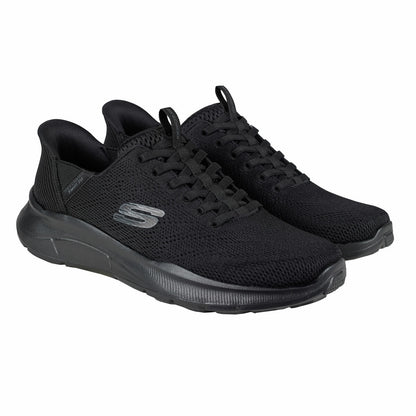 Skechers Equalizer 5.0 Swift Fit Mens Running Trainers Black Charcoal Size 7-12
