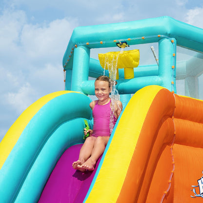 H2OGO! Tidal Tower Mega Inflatable Water Park Slide Sprinkler Black 265cm