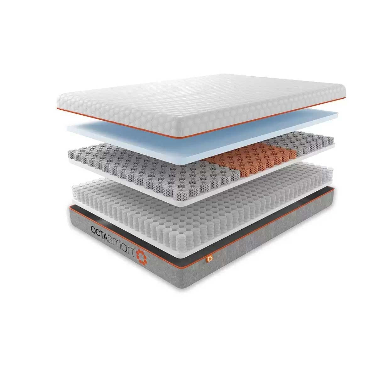 Dormeo Octasmart Hybrid Pocket Spring Memory Foam Mattress Super King 180x200cm
