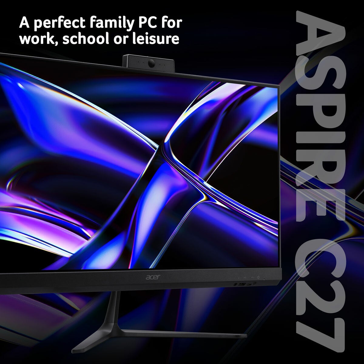 Acer C27-B All in One Desktop PC AMD Ryzen AI 7 16GB 1TB SSD 27" FHD Black