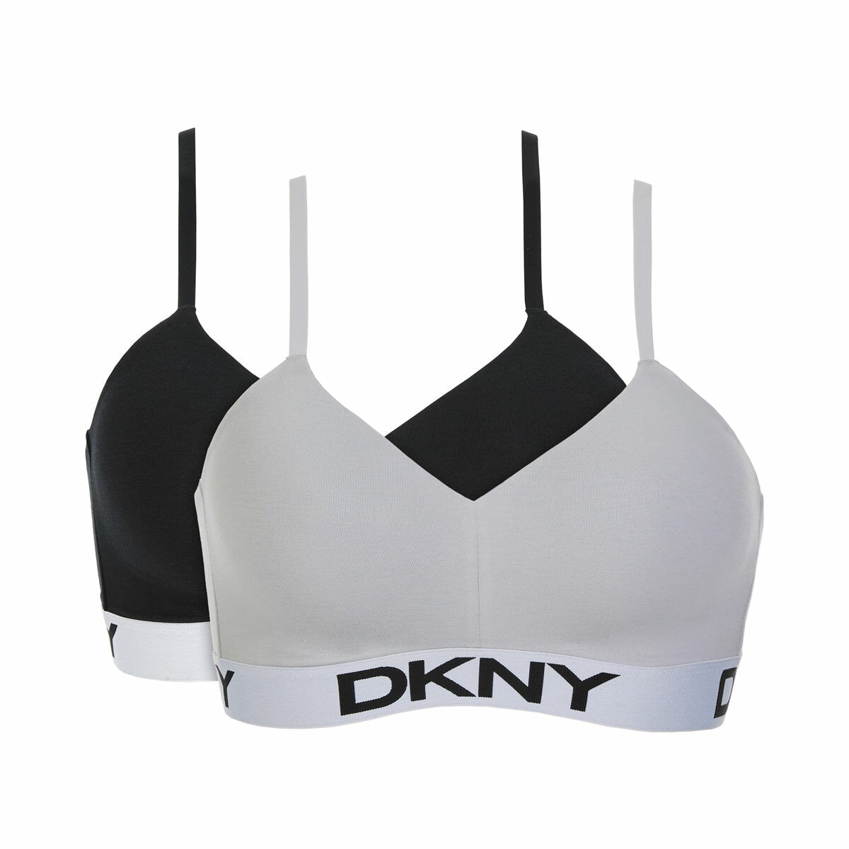 DKNY Ladies Wireless Plunge Bra 2 Pack Multipack Lingerie Various Colours S-XL