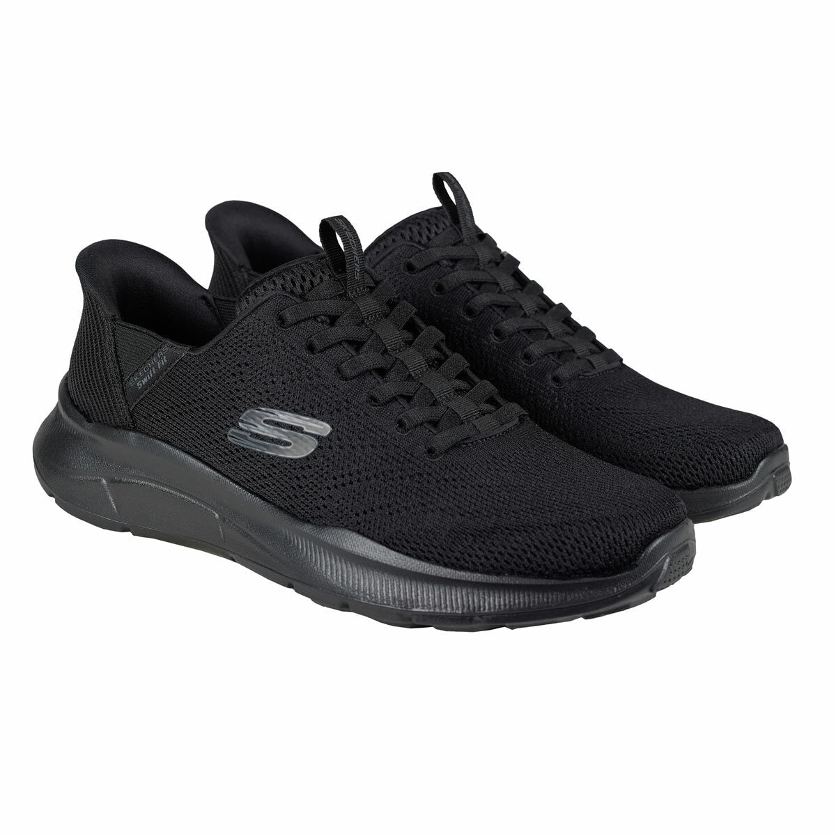 Skechers Equalizer 5.0 Swift Fit Mens Running Trainers Black Charcoal Size 7-12