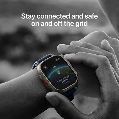 Apple Watch Ultra 3 GPS Cellular 49mm Titanium Bright Blue Trail Loop S/M