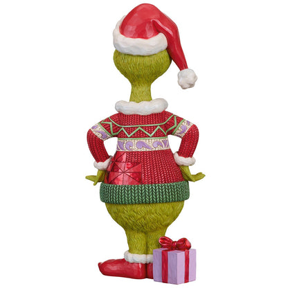 Grinch Ugly Sweater Statue Jim Shore 20 Inch Stone Resin Christmas Figurine
