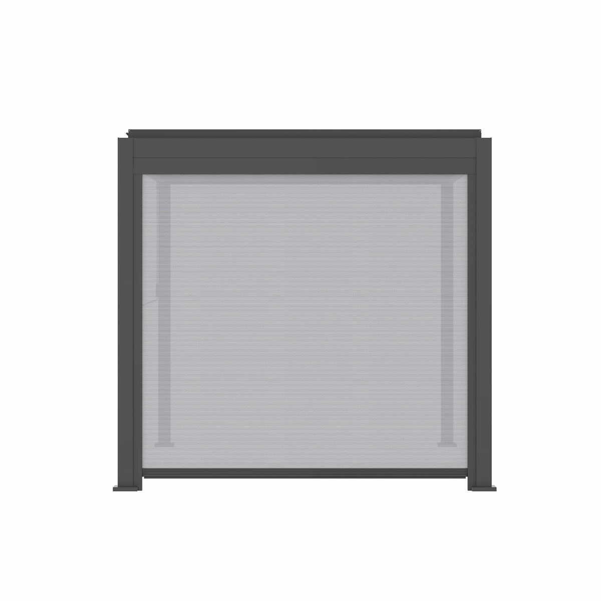 Mirador Pull Down Blind 8ft Grey Pergola Waterproof Aluminium Outdoor Screen
