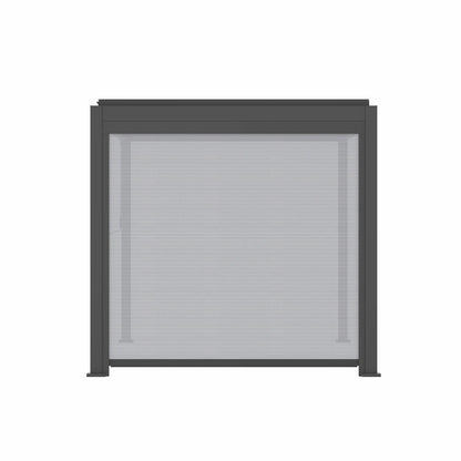 Mirador Pull Down Blind 8ft Grey Pergola Waterproof Aluminium Outdoor Screen