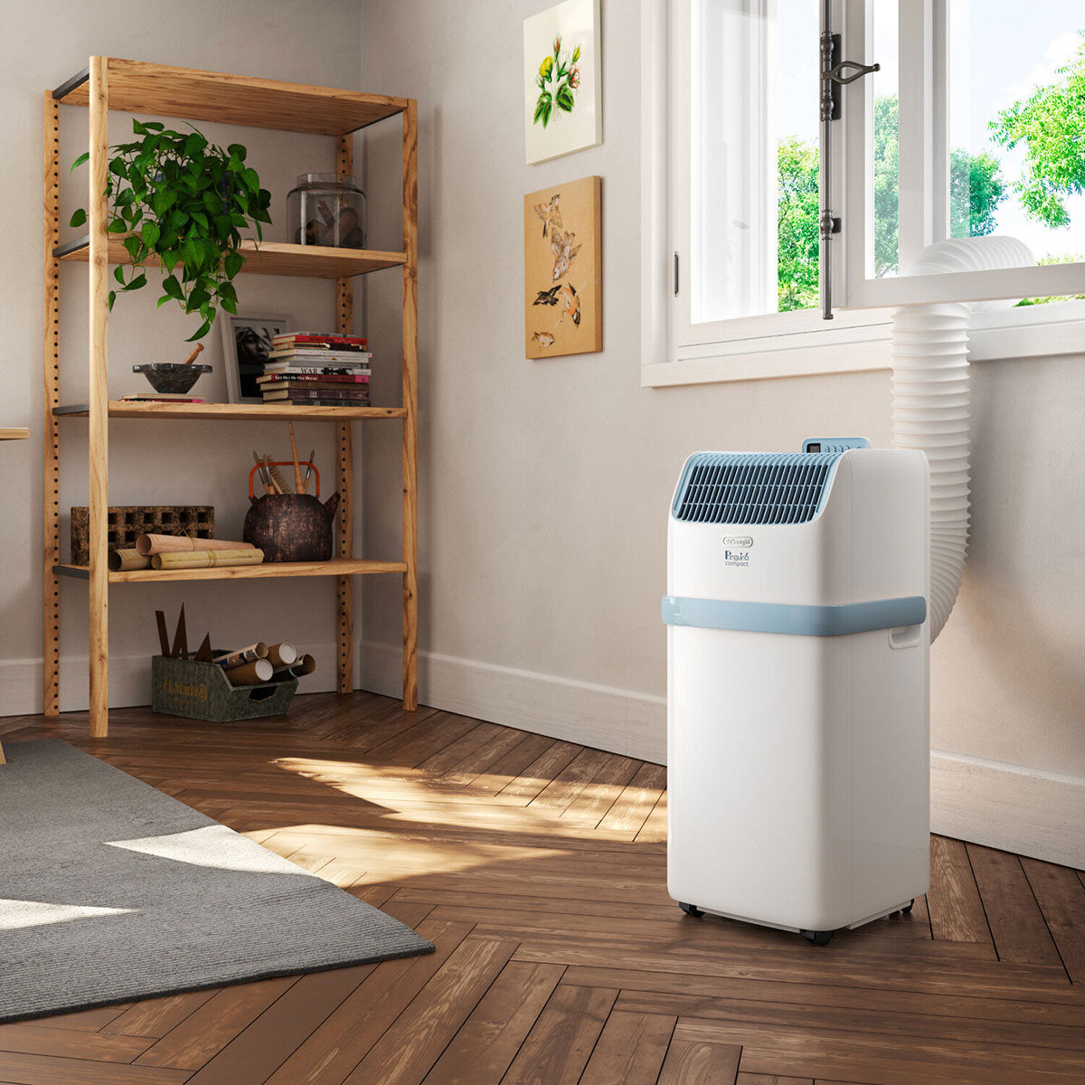 De'Longhi Pinguino Portable Air Conditioner 8300 BTU ES72 Remote 2.1kW White