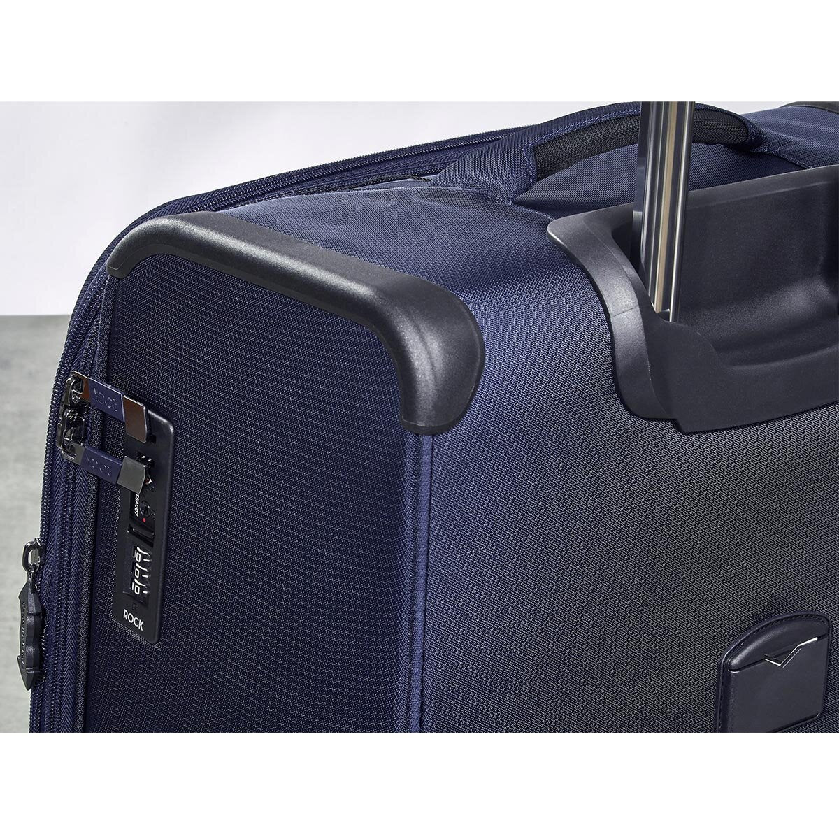 Rock Georgia 4 Piece Softside Luggage Set in Navy | Costc...