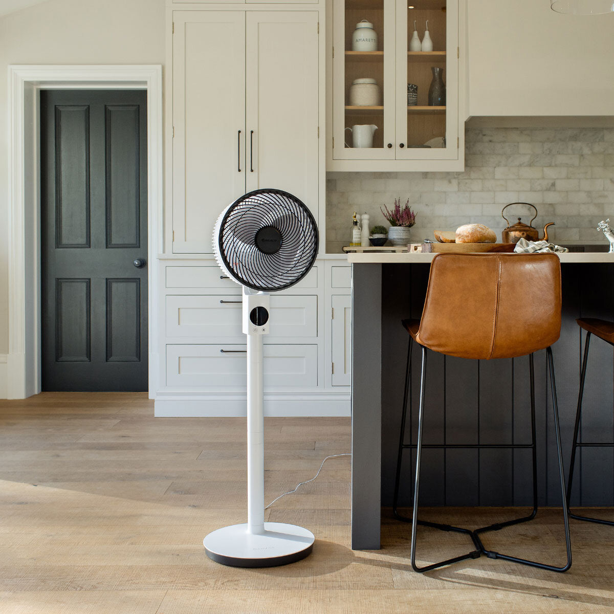Meaco Sefte 10" 3-in-1 Pedestal Fan Air Circulator 12 Speed DC White Remote
