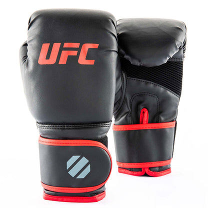 UFC Youth Boxing Set 6oz Gloves & 5kg Punch Bag Kids Training PVC Black