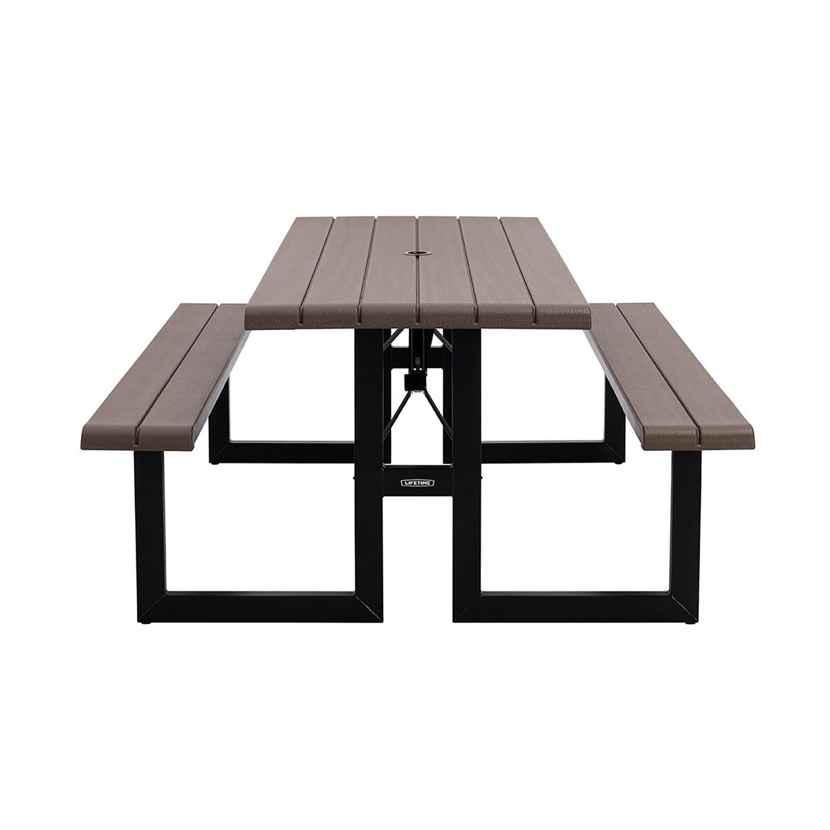 Lifetime 6ft Folding Picnic Table 60481 Seats 8 Brown All-Weather Garden